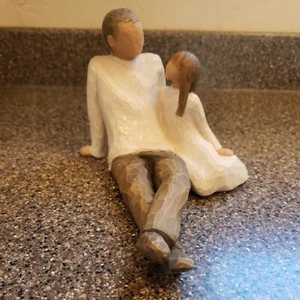 New W/O Box~Willow Tree~☆FATHER & DAUGHTER☆LTD EDITION~HAND PAINTED~SUSAN LORDI - Picture 1 of 12