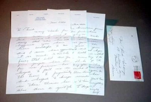 WILF CARTER "MONTANA SLIM" HANDGESCHRIEBEN SIGNED AUTOGRAMM 3-SEITIGER BRIEF - Bild 1 von 6