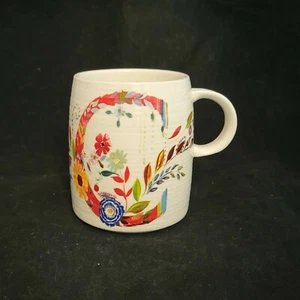Taza de café con monograma letra C Anthropologie Starla E Halfmann - Imagen 1 de 12