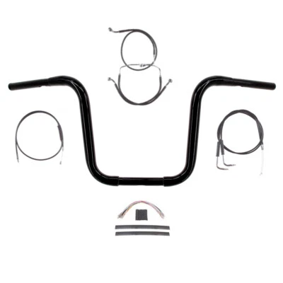 Kit de manillar 1 1/4" negro estrecho 12" Harley-Davidson Road Glide King 2007 Foto 1 de 2