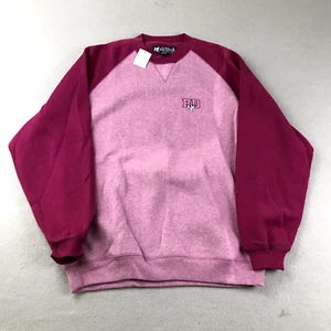 Big Dogs Sweatshirt Mens Small Pink Crew Neck Raglan Sleeves Lightweight NWT - Picture 1 of 10