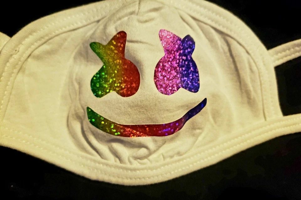 Reusable Cotton/Poly Facemask - "Marshmello" - Image 1 of 4