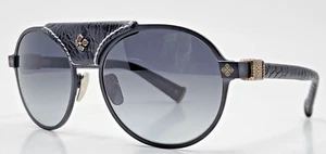 Shamballa Lion too Black with Grey Gradient Lenses 54-18-140 Sunglasses NIB - Picture 1 of 5