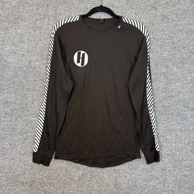 Camisa Helly Hansen Para Hombre Mediana Negra Manga Larga Rendimiento Térmico Elastizada Foto 1 de 4