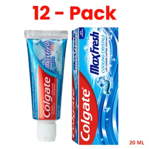 Colgate MaxFresh Zahnpasta 12x20ml | Cooling Crystals | Reisegröße | MaxFresh - Bild 1 von 13