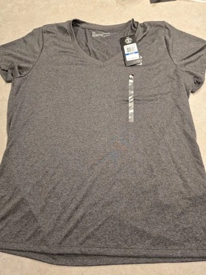 Camiseta para mujer Under Armour S holgada HeatGear gris nueva con etiquetas XL Foto 1 de 4