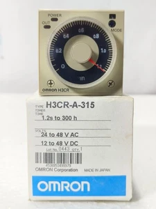 OMRON H3CR-A-315 SOLID-STATE MULTI-FUNCTIONAL TIMER 1.2S-300H 24-48VAC 12-48VDC - Picture 1 of 8