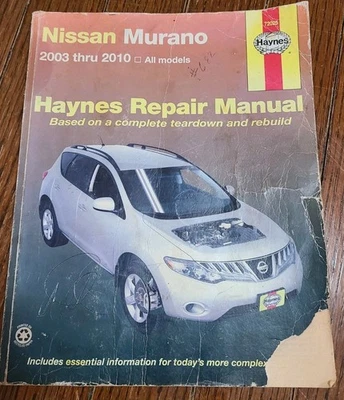 Nissan Murano 2003 Thru 2010 All Models Haynes Repair Manual 72025 - Image 1 of 4