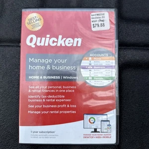 Quicken 2020 Home and Business for Windows, 1 year Subscription - Picture 1 of 3