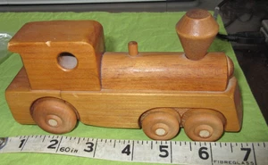 Holzeisenbahn Lok Pfeife handgefertigte hausgemachte Lokomotive 7 Zoll lang neu - Bild 1 von 4