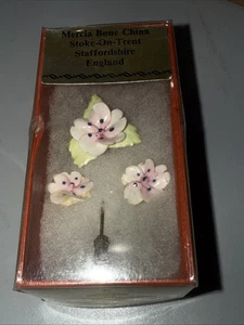 Vintage Mercia Bone China Stoke On Trent Staffordshire England Stecknadel und Ohr - Bild 1 von 4