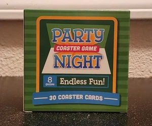 Family Night Coaster Spiel - 8 Spiele - 30 Untersetzerkarten NEU - Bild 1 von 2