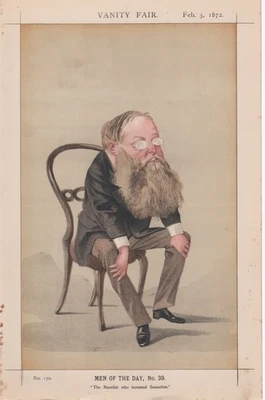 Антикварная литография Уилки Коллинза из Vanity Fair Litho, 1871 - Изображение 1 из 2