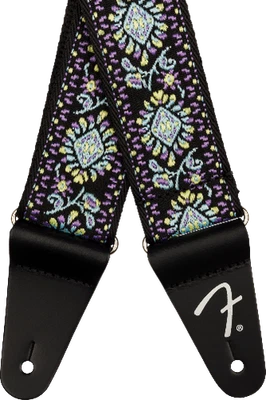 Genuine Fender 2" Pasadena Woven Guitar Strap, Blue Lotus - Image 1 of 3