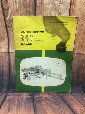 Manual de operador de empacadoras John Deer 24t vintage como está en buen estado Foto 1 de 4