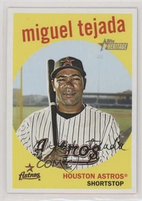 2008 Topps Heritage High Number Miguel Tejada #600 - Image 1 of 2