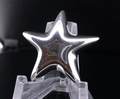 Auth. Tiffany & Co .925 Sterling Silver Star Brooch - Imagem 1 de 4