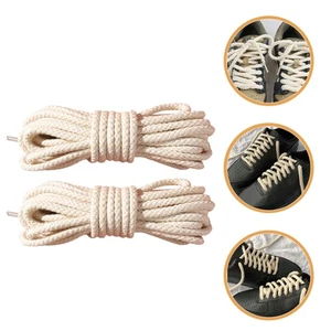 2 Stück Freizeit Schuhschnüre Schnürsenkel für Sneaker Fat Shoestrings Herren - Bild 1 von 12