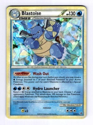 Blastoise Unleashed #13 (2010) Rare Cracked Ice NM Pokemon - Image 1 of 2