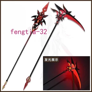 Genshin Impact Arlecchino Crimson Moon's Semblance Cosplay 180cm Sensenwaffe - Bild 1 von 17