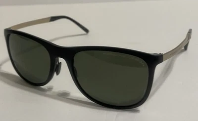 Gafas de sol polarizadas Porsche Design titanio Japón dorado negro verde P8672 C Foto 1 de 4