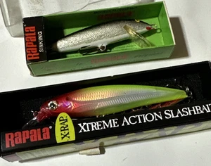 Rapala Countdown 9 Silver and X-rap 10 Clown - Picture 1 of 2