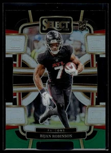 🔥💎📈 2023 Panini Select #4 Bijan Robinson Black & Green Prizms - Picture 1 of 2