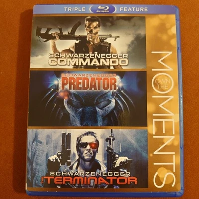 Commando / Predator / The Terminator (3 Blu-ray, 2013) Arnold Schwarzenegger - Image 1 of 4