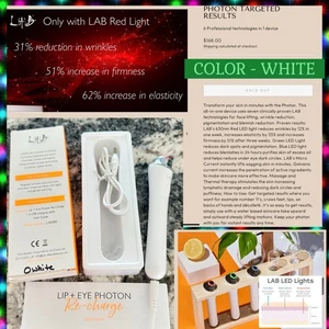 L(A)B Dispositivo di Bellezza Labbra e Occhi Fotone LED Luce Rossa Blu Verde Antietà Purifica - Foto 1 di 19