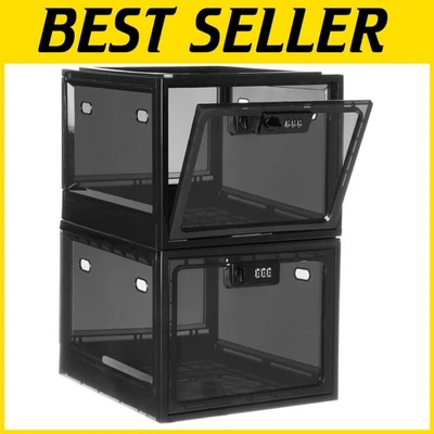 Secure Your Medications with This 2-Pack Lockable Storage Box - Air Vent Design - Image 1 of 4