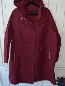 Regenmantel Jacke Damen Lafayette 148 Maverick Empiric dunkelrot burgund XL - Bild 1 von 11