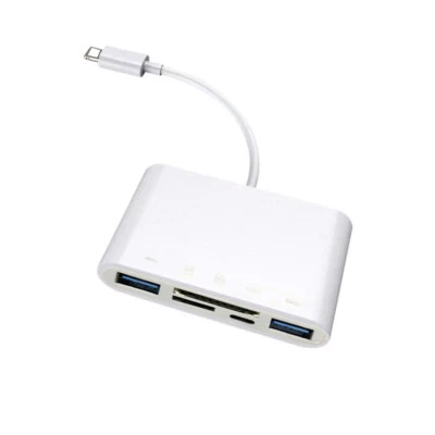 IOS14 SD TF USB 3.0 Card Reader Mouse U Flash Disk Drive OTG Adapter for iPhone - Image 1 of 4
