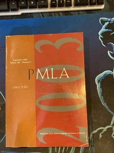 PLMA Publications Modern Language America DIRECTORY 2003 Vol 118 #4 102021WEEB - Imagen 1 de 3