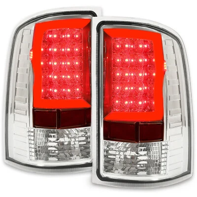 [LED TUBE BAR]FOR 07-14 SIERRA 1500 2500HD 3500HD TAIL LIGHT BRAKE LAMP CHROME Foto 1 de 4
