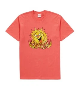 SUPREME FW'20 "Sun" Bright Coral T-shirt Men's size X-Large - Picture 1 of 2