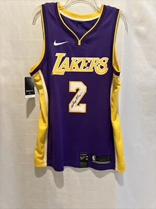 Lonzo Ball Signed Los Angeles Lakers Jersey Full Signature Spurs 2018 Game - Picture 1 of 7