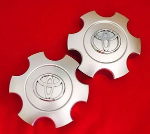 TOYOTA TUNDRA 2003 2004 2005 2006 WHEEL CENTER HUB CAPS SILVER 560-69440 2 pcs - Picture 1 of 1