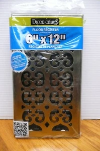 Decor Grates SPH612-A Floor Register, 6 x 12 Inch, Antique Brass - Picture 1 of 6