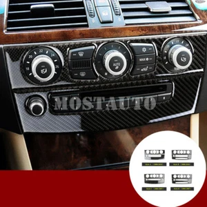 For BMW 5 Series E60 Carbon Fiber Center Console AC & CD Panel Cover 2004-2010 - Picture 1 of 16