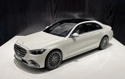 NOREV 1:18 Scale Mercedes-Benz S-Class S600 2021 Diecast Model Car White - Image 1 of 4