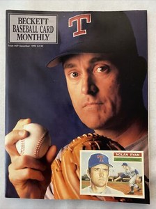 1990 December Beckett Baseball Card Monthly Magazine Nolan Ryan (MH449)
