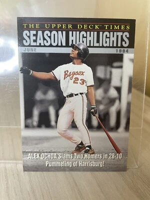 1995 Upper Deck Minors #102 Alex Ochoa Baseball Season Highlights Card - Image 1 of 2