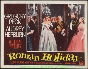 ROMAN HOLIDAY LOBBY CARD 11x14 Size MOVIE POSTER AUDREY HEPBURN N.MINT Card #6