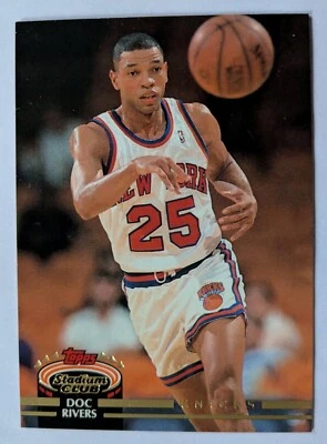 DOC RIVERS, 1992-93 TOPPS STADIUM CLUB #241, KNICKS - Image 1 of 4