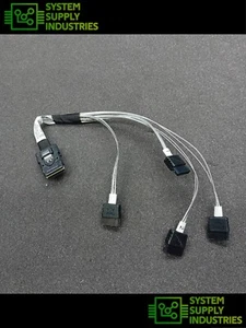 HP PROLIANT DL360 G9 MINI SAS TO X4 SATA 10 INCH CABLE P/N 823077-001 - Picture 1 of 3