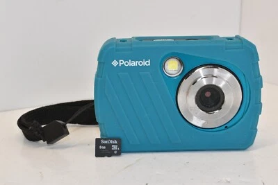 Polaroid iS048 16MP Digital Waterproof Camera Tested Working With 8GB SD Card - Image 1 of 4