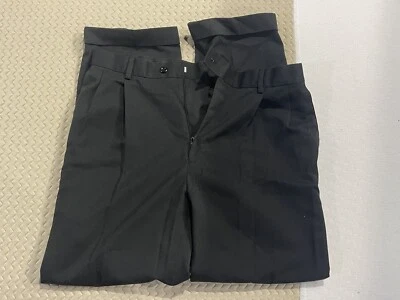 Pantalones de vestir para hombre Braggi Louis Raphael negros con puños talla 34 x 30 Foto 1 de 4