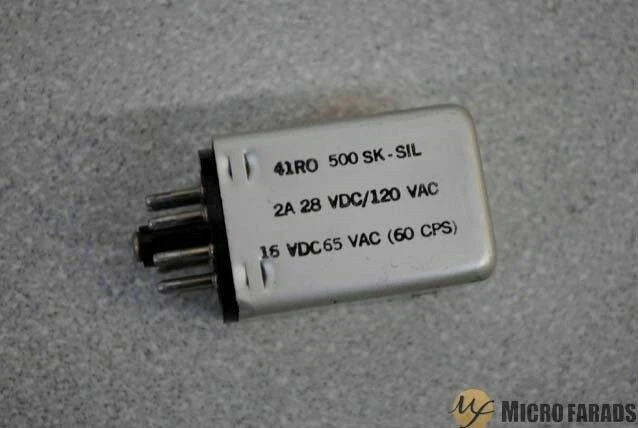 SIGMA INSTRUMENTS RELAY 41R0-500SK-SIL / 41RO500SK-SIL 500 OHM 2A 28VDC 120VAC  - Image 1 of 1