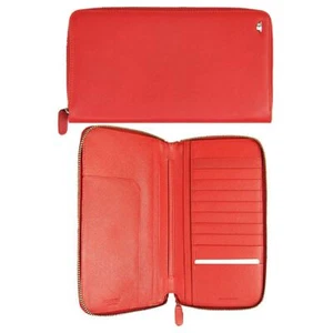 Cartera Hackett Mayfair de cuero roja unisex con tarjetero HM410969 255 - Imagen 1 de 3