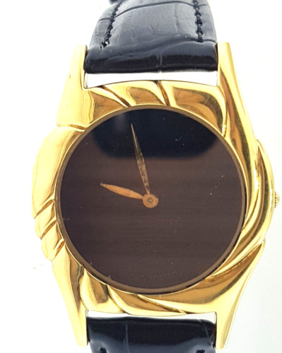 GEORG JENSEN ~ solide 18K Gold Armbanduhr von Designer OLE KORTZAU ~ Dänemark ~ #1359 ~ WOW
